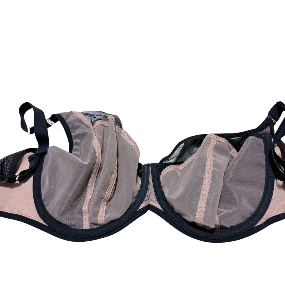 Elomi NWT EL301202blk  34M Black Plunge Kintai Bra Underwire - Picture 4 of 6